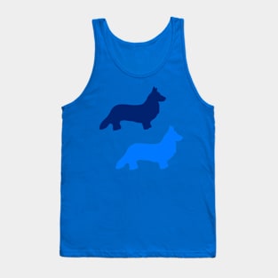 Blue Welsh Corgis Tank Top